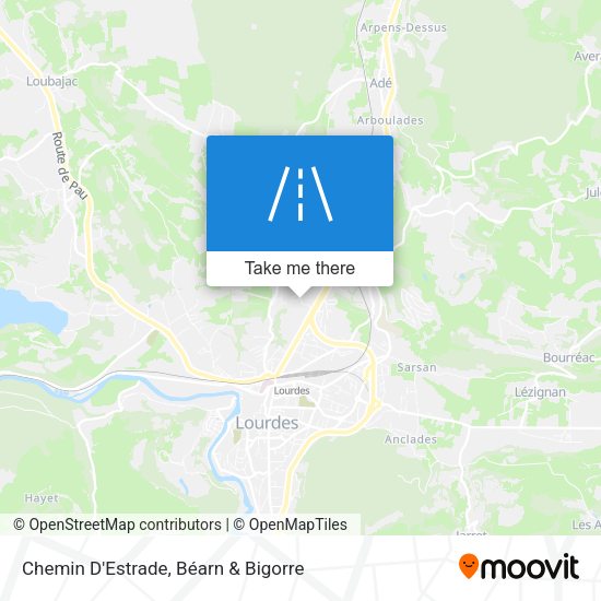 Chemin D'Estrade map