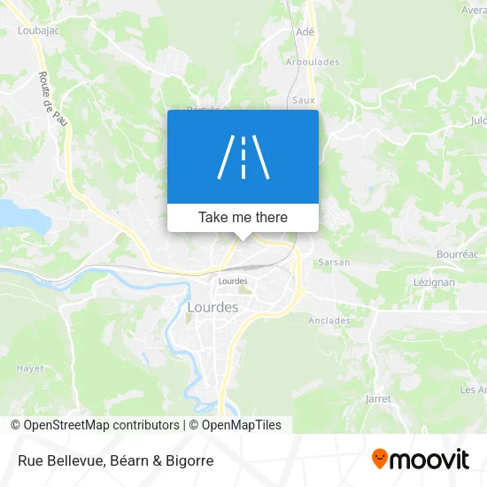 Rue Bellevue map