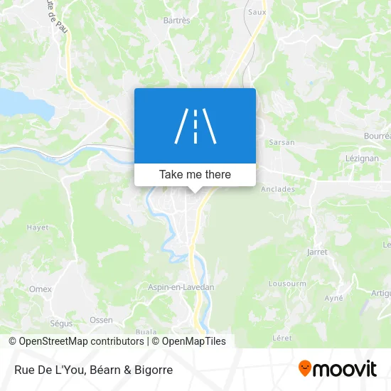 Rue De L'You map