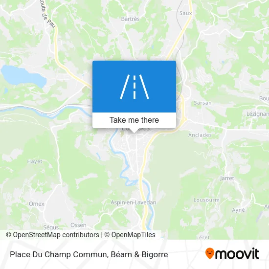 Place Du Champ Commun map