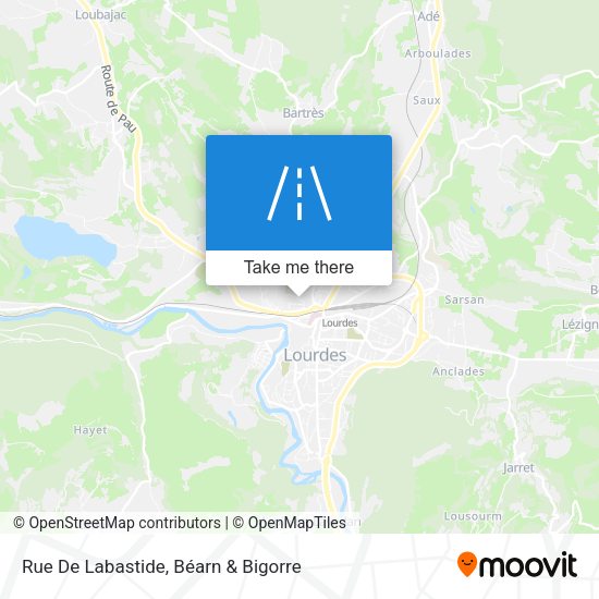 Rue De Labastide map