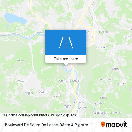 Mapa Boulevard De Soum De Lanne