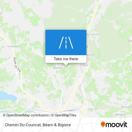 Chemin Du Councat map