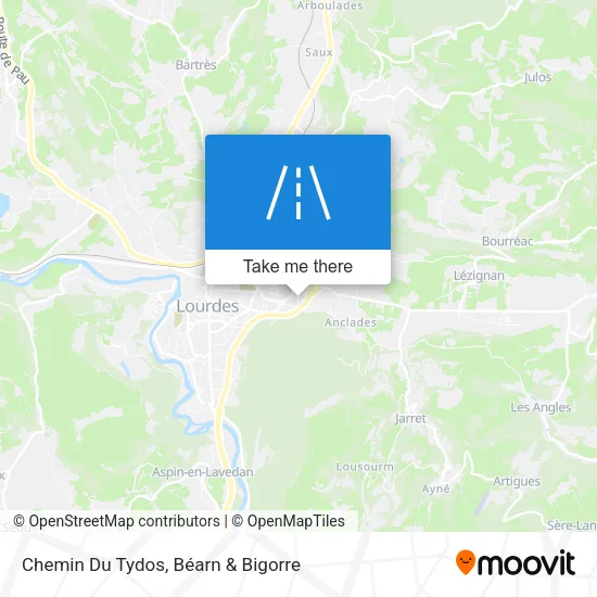 Chemin Du Tydos map