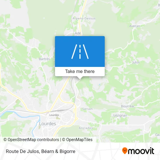 Route De Julos map