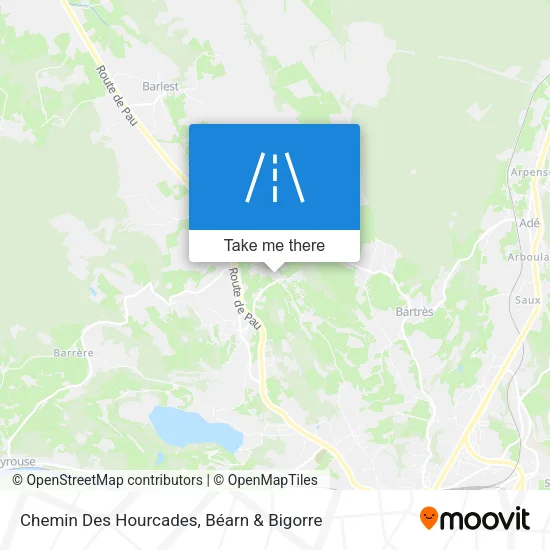 Chemin Des Hourcades map