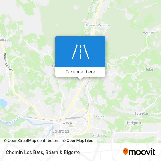 Chemin Les Bats map