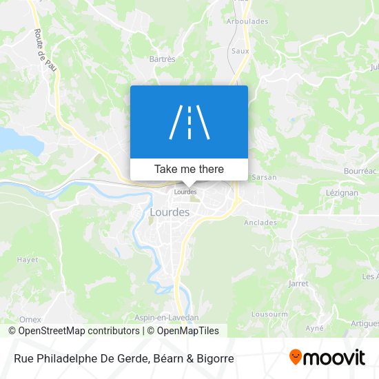 Rue Philadelphe De Gerde map