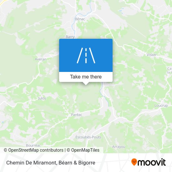 Chemin De Miramont map