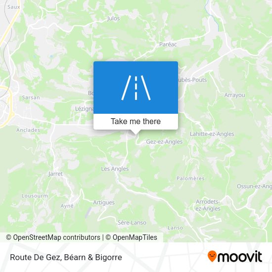 Route De Gez map
