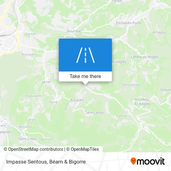 Impasse Sentous map
