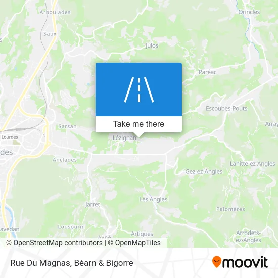 Rue Du Magnas map