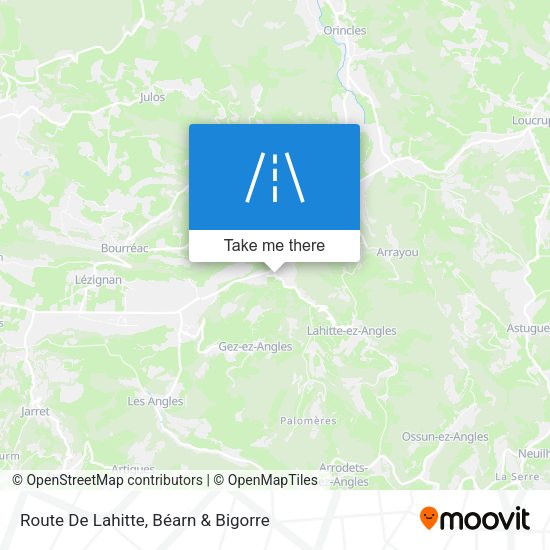 Route De Lahitte map