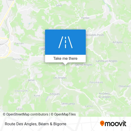 Route Des Angles map