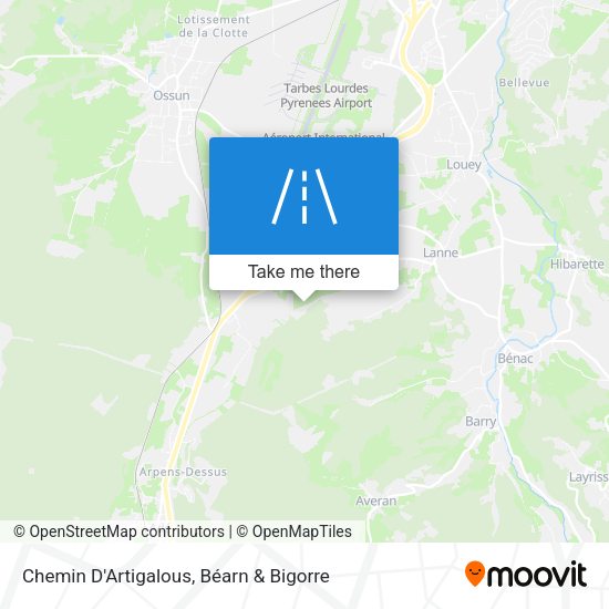 Chemin D'Artigalous map