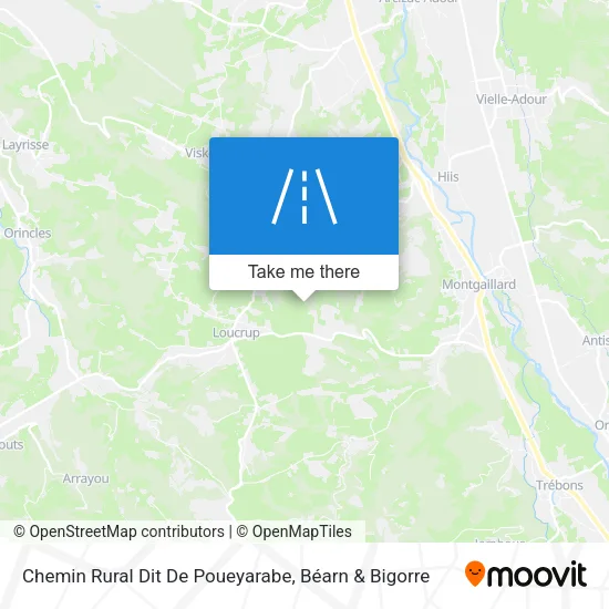 Chemin Rural Dit De Poueyarabe map