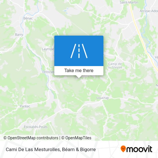 Cami De Las Mesturolles map