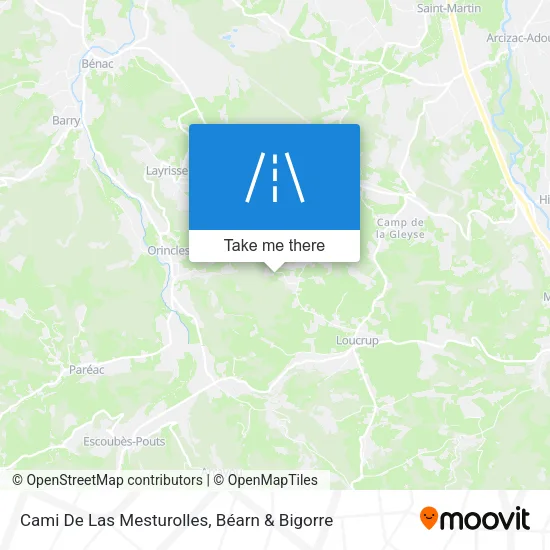 Cami De Las Mesturolles map