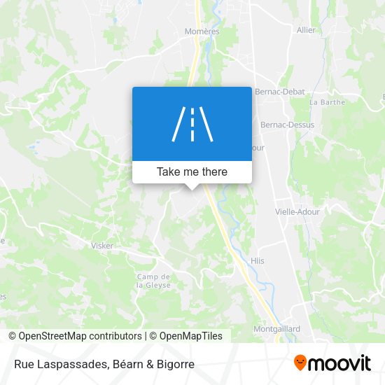 Rue Laspassades map