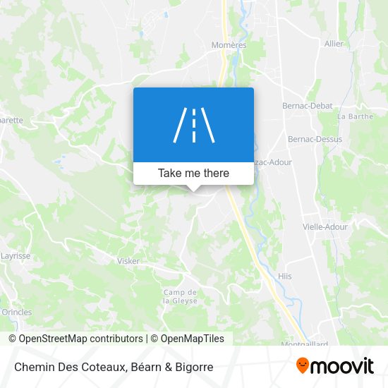Chemin Des Coteaux map