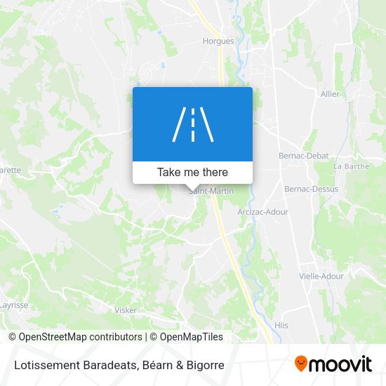 Lotissement Baradeats map