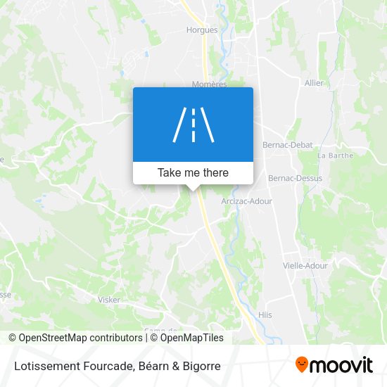 Lotissement Fourcade map