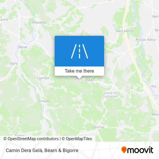 Camin Dera Gelà map