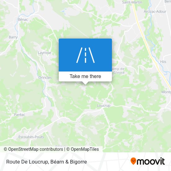 Route De Loucrup map