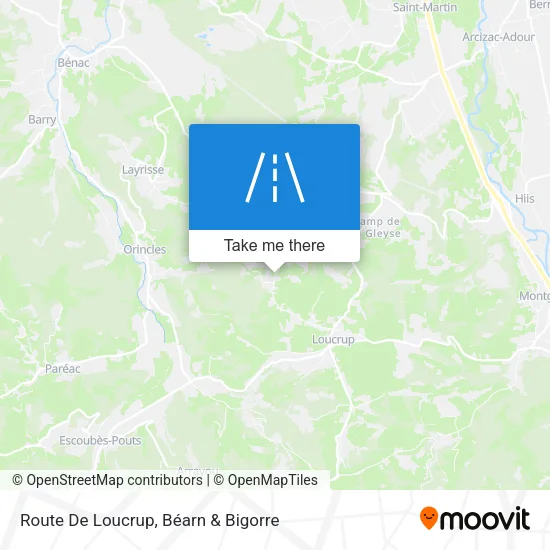 Route De Loucrup map