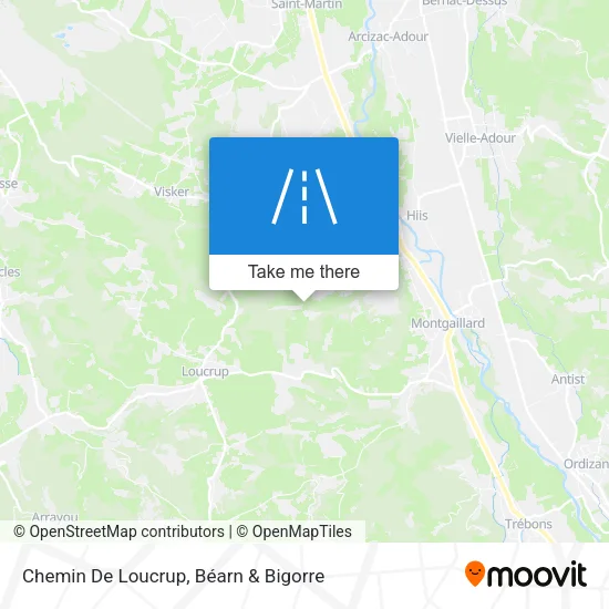 Chemin De Loucrup map