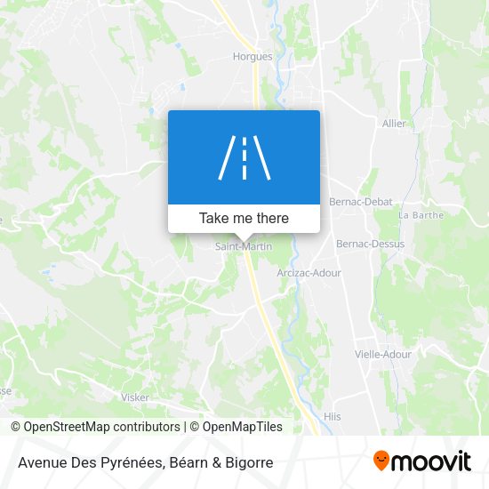 Avenue Des Pyrénées map