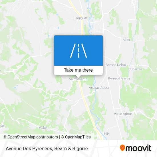 Avenue Des Pyrénées map