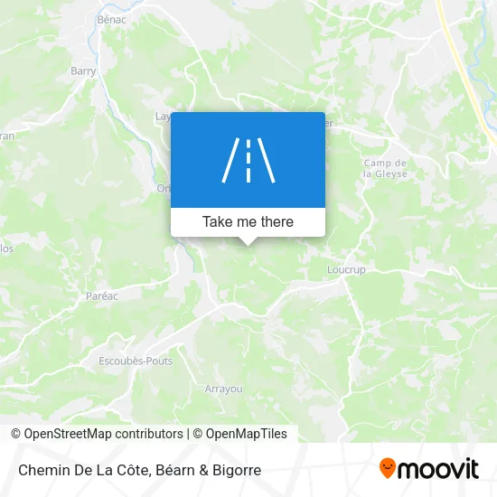 Chemin De La Côte map