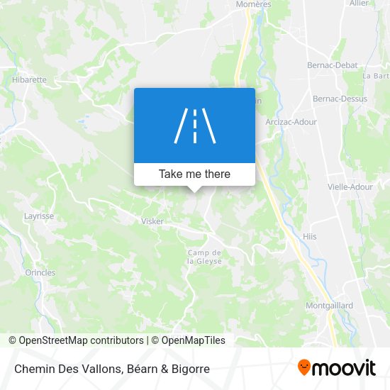 Chemin Des Vallons map