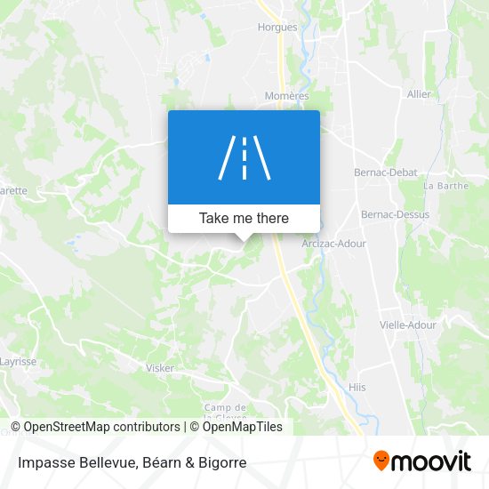 Impasse Bellevue map