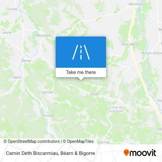 Camin Deth Biscarmiau map