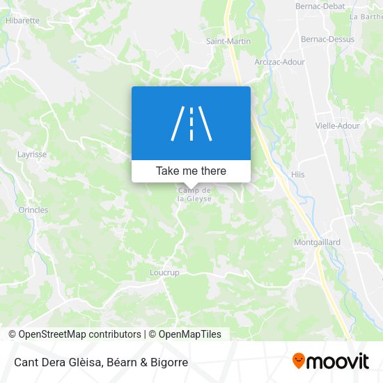 Cant Dera Glèisa map