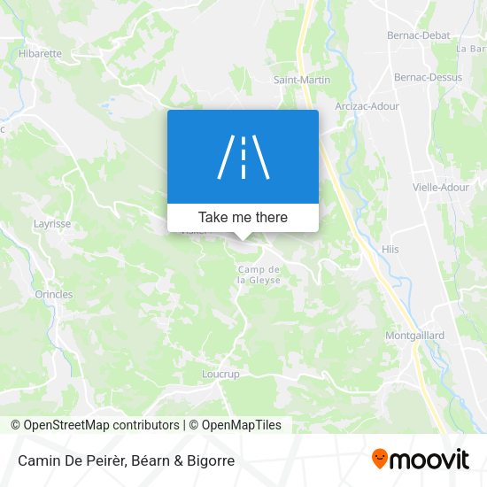 Camin De Peirèr map