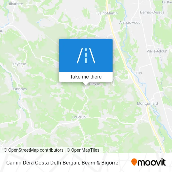 Camin Dera Costa Deth Bergan map