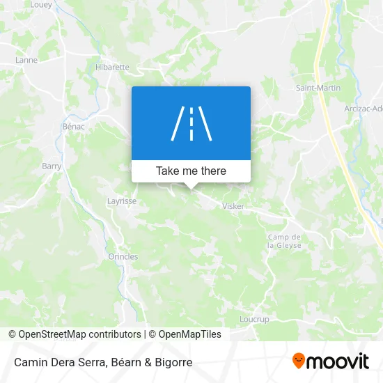 Camin Dera Serra map