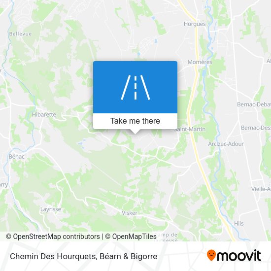 Chemin Des Hourquets map
