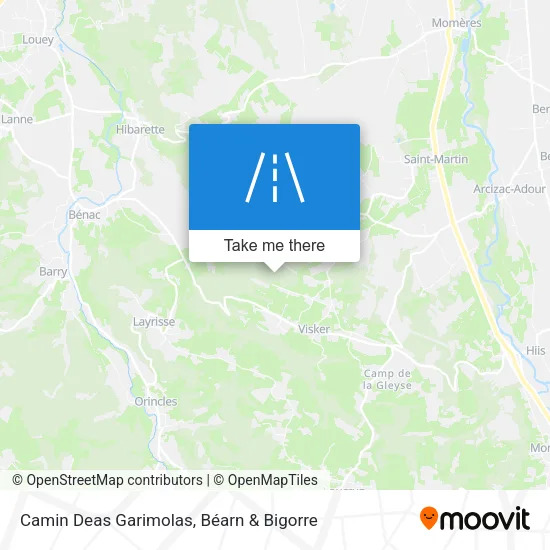 Camin Deas Garimolas map