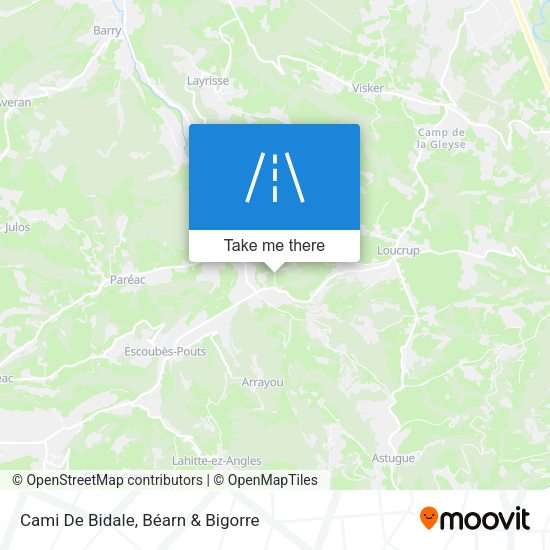 Cami De Bidale map