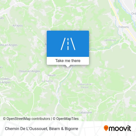 Chemin De L'Oussouet map