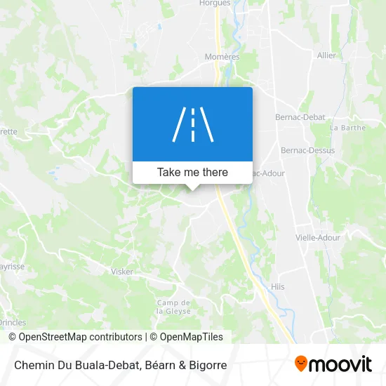 Chemin Du Buala-Debat map