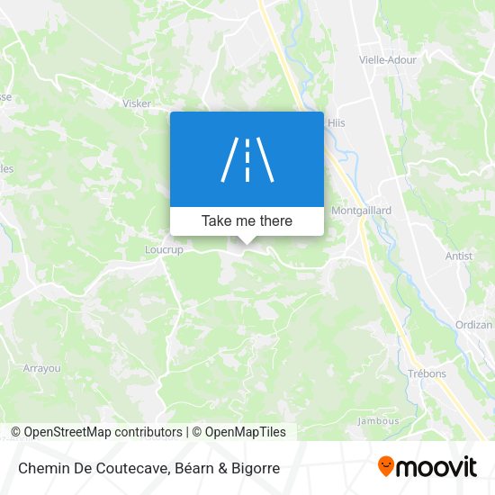 Chemin De Coutecave map