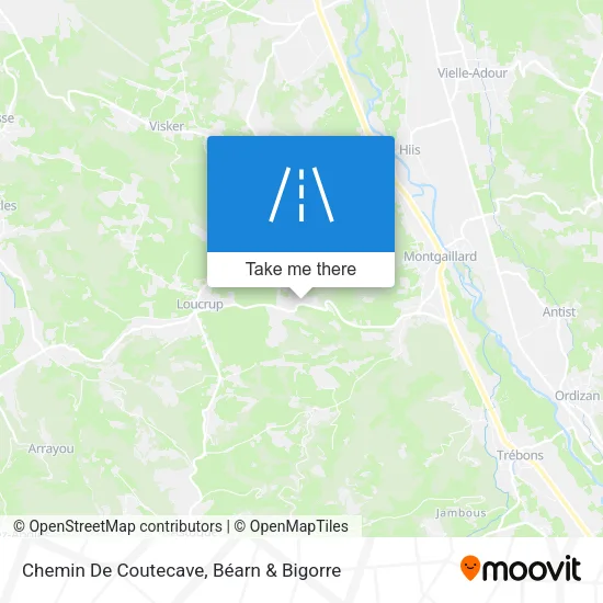 Chemin De Coutecave map