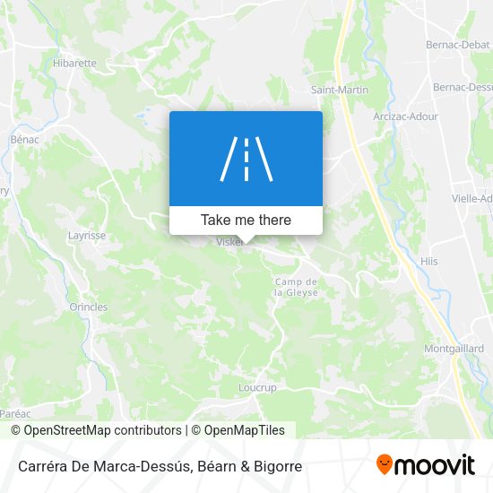 Carréra De Marca-Dessús map