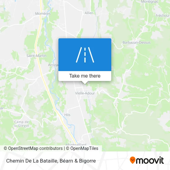 Chemin De La Bataille map
