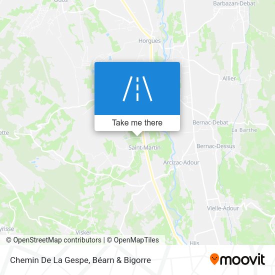 Chemin De La Gespe map
